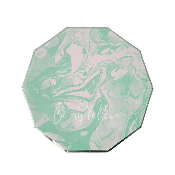 Mint Marble Plates (small)