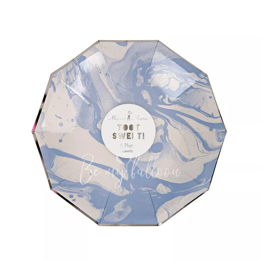 Тарелки для вечеринки Blue Marble (маленькие)