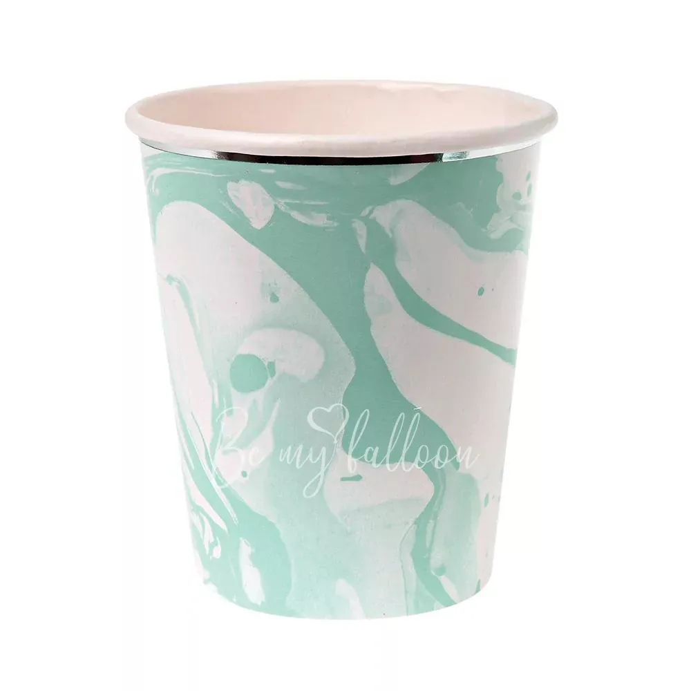 Mint Marble Cups