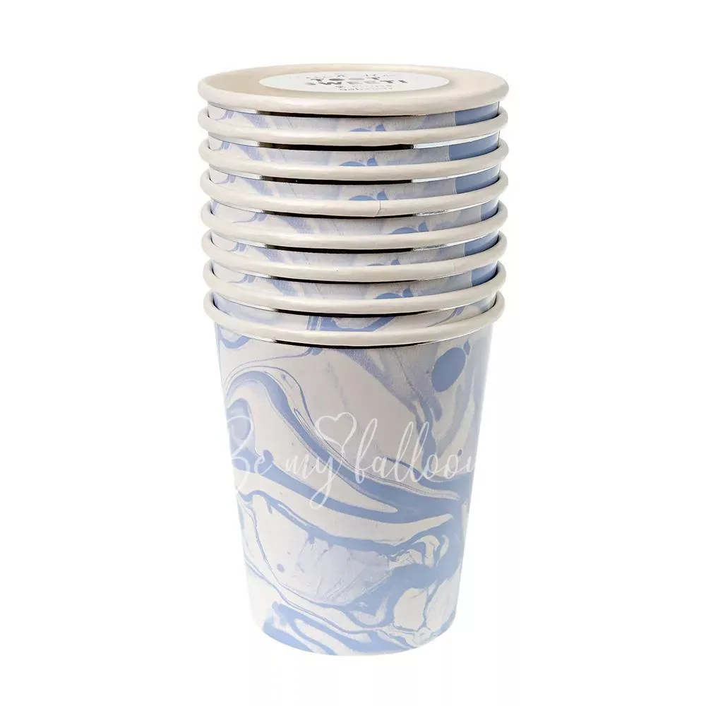 Blue Marble Cups