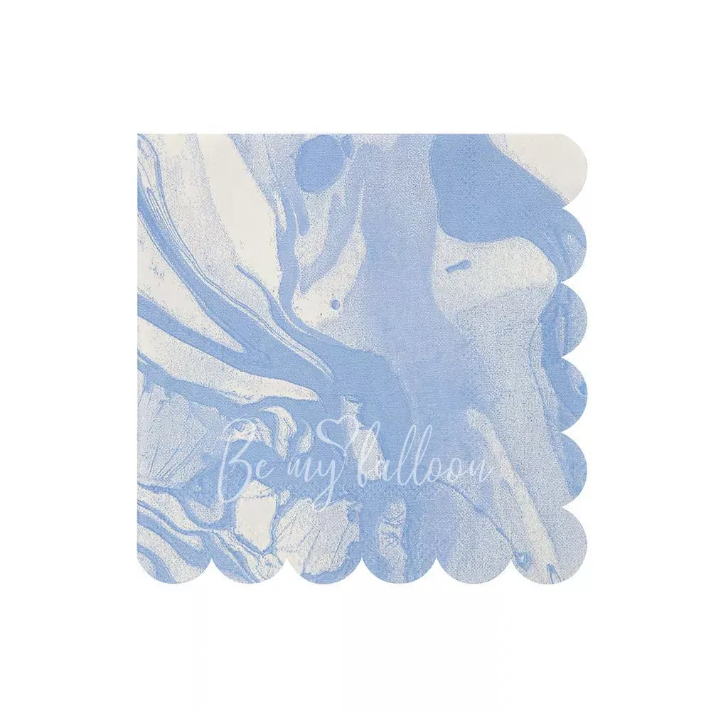 Салфетки для вечеринки Blue Marble (маленькие)
