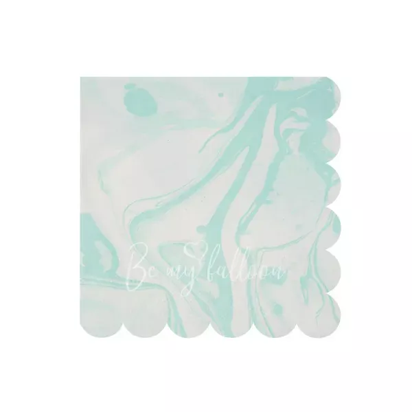 Салфетки для вечеринки Mint Marble (маленькие)