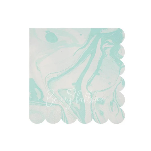 Салфетки для вечеринки Mint Marble (маленькие)