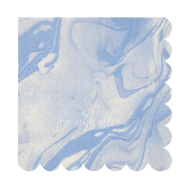 Blue Marble Napkins (large)
