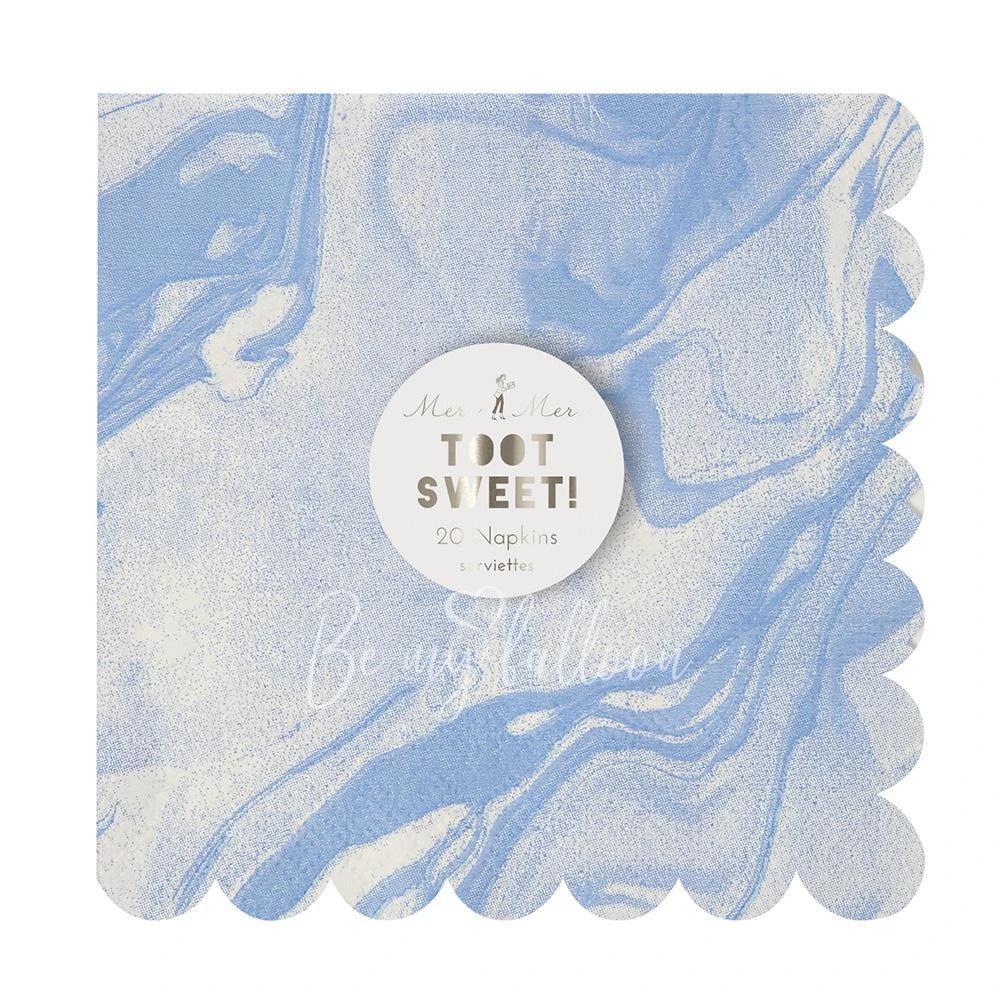 Blue Marble Napkins (large)
