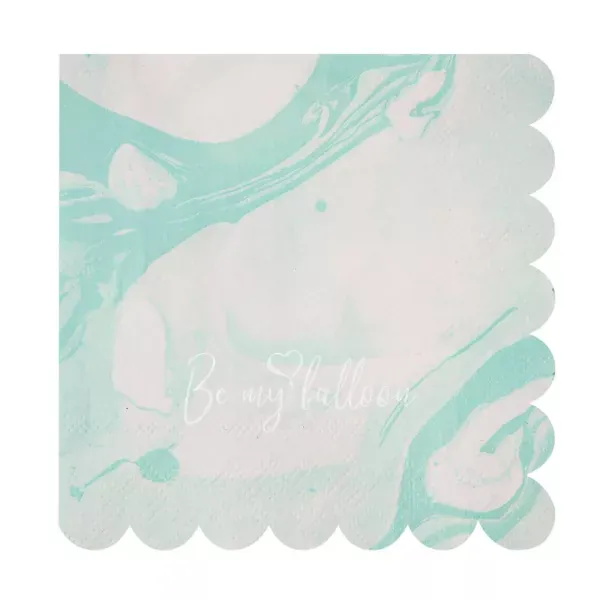 Салфетки для вечеринки Mint Marble (большие)