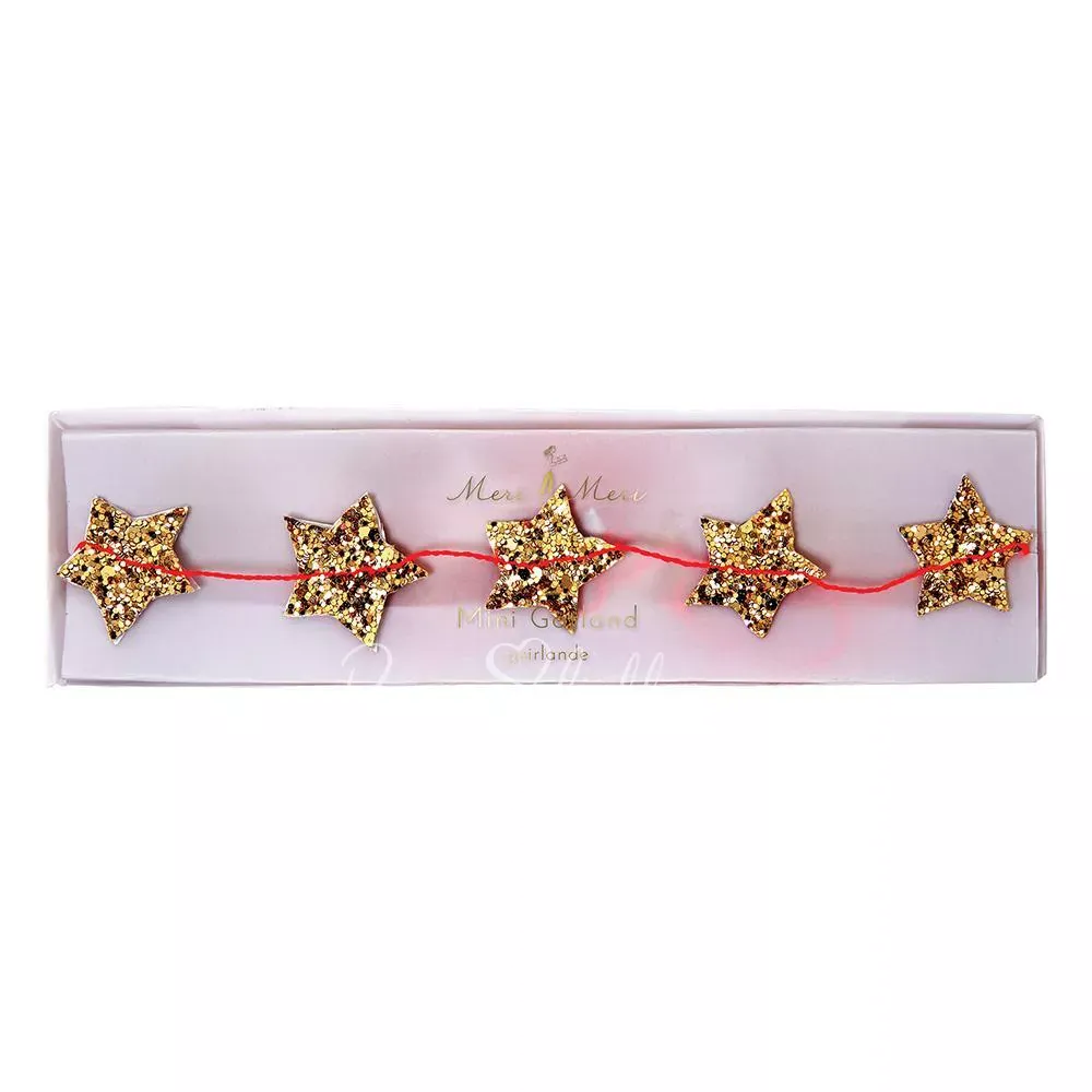 Mini Gold Star Garland
