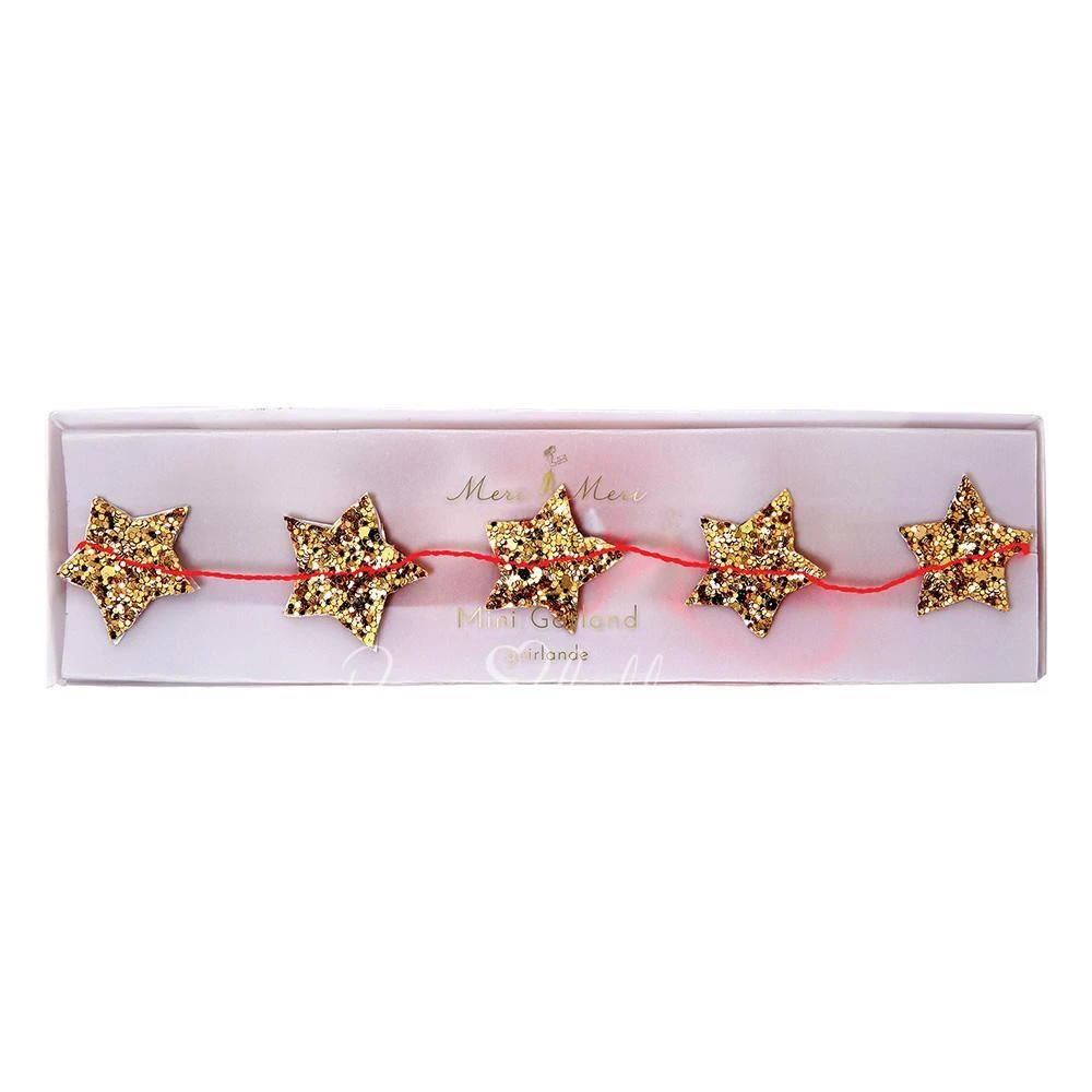 Mini Gold Star Garland