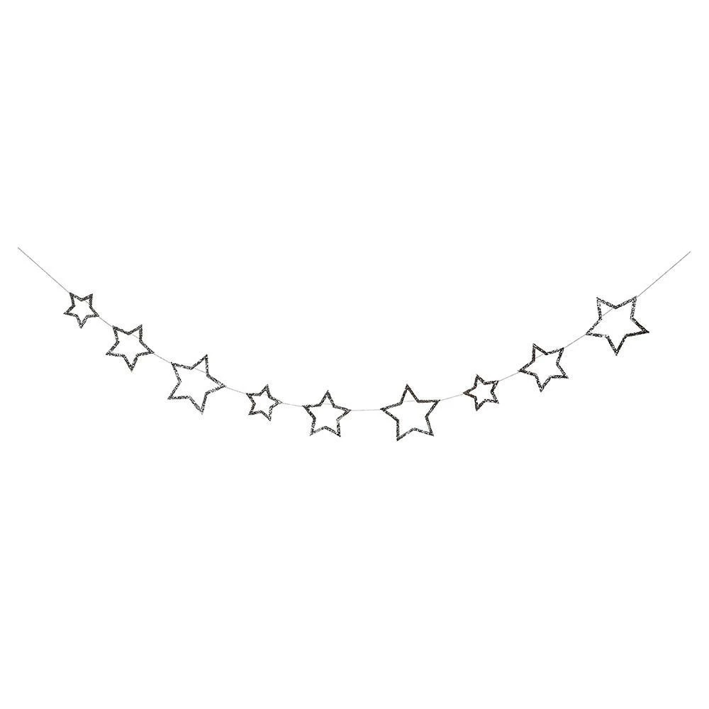 Chunky Glitter Stars Mini Garland