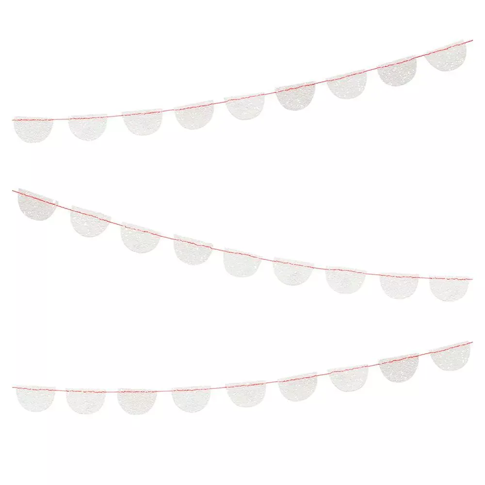 Mini Glitter Scallop Garland