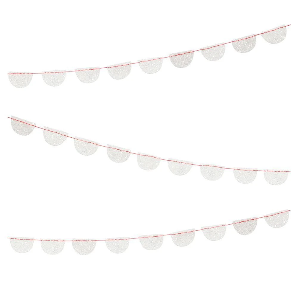 Mini Glitter Scallop Garland