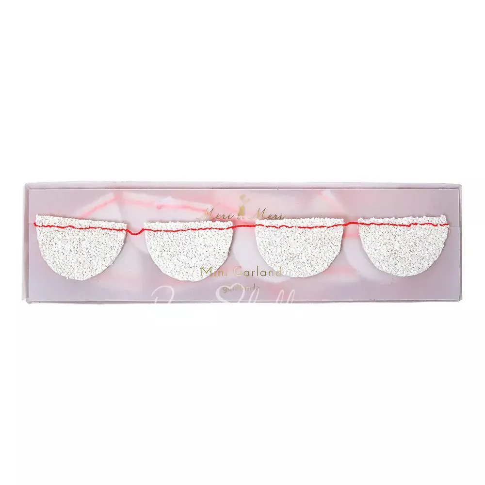 Mini Glitter Scallop Garland