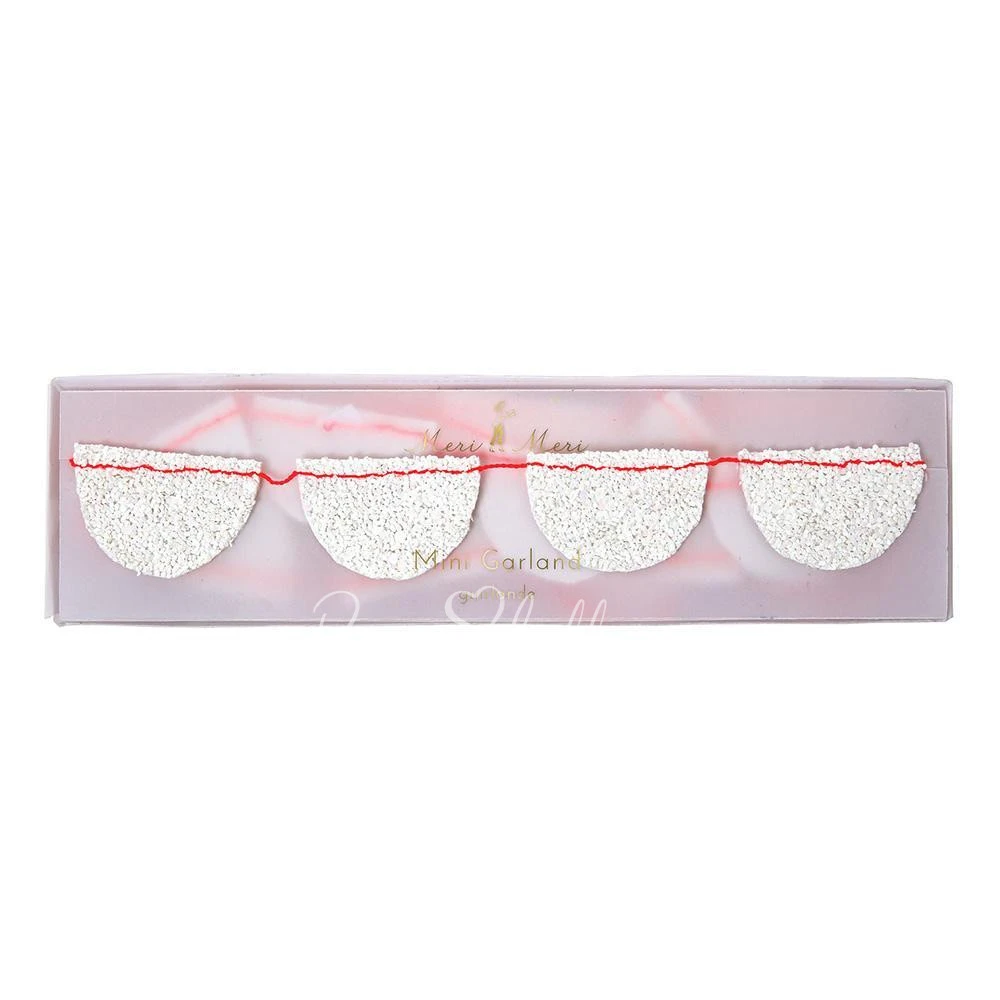 Mini Glitter Scallop Garland
