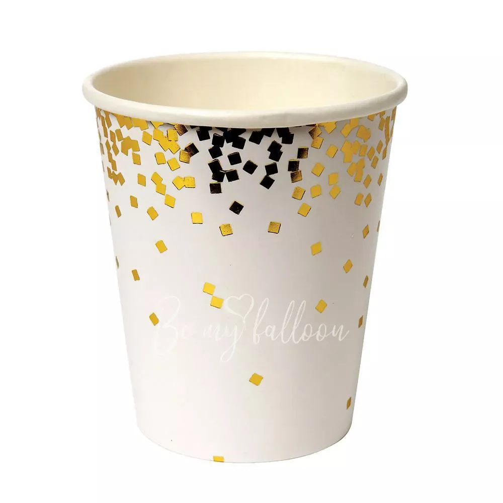 Gold Confetti Cups