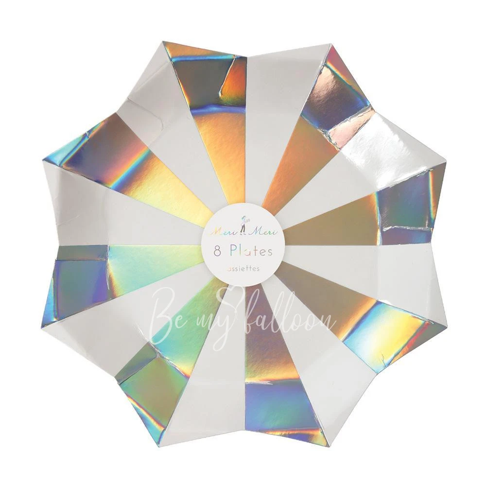 Silver Starburst Plates (large)