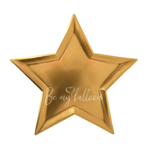 Gold Foil Star Plates