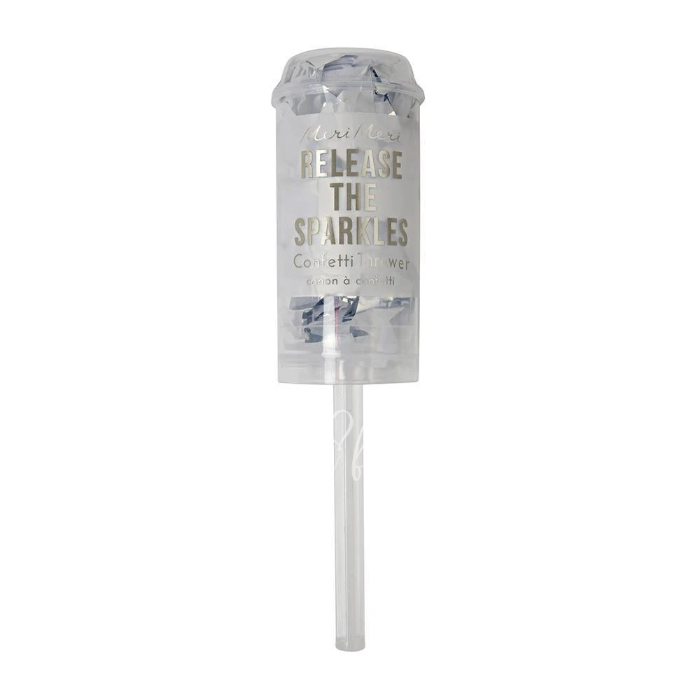 Silver Confetti Popper