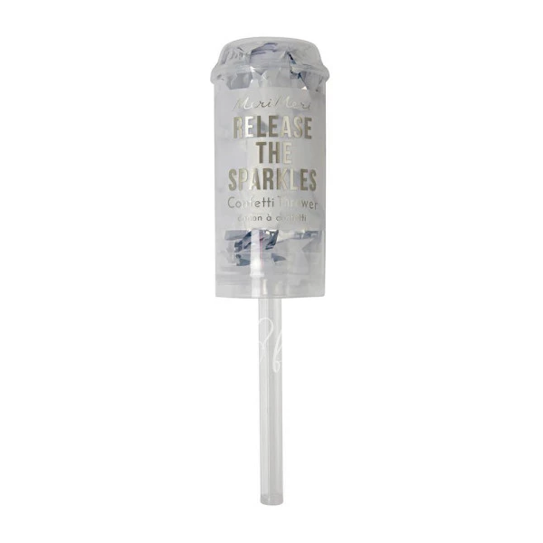 Silver Confetti Popper