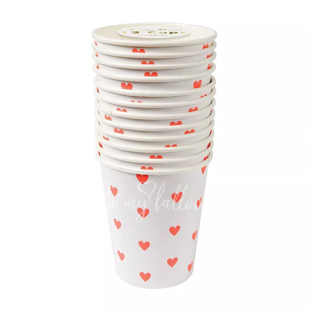Coral Hearts Cups
