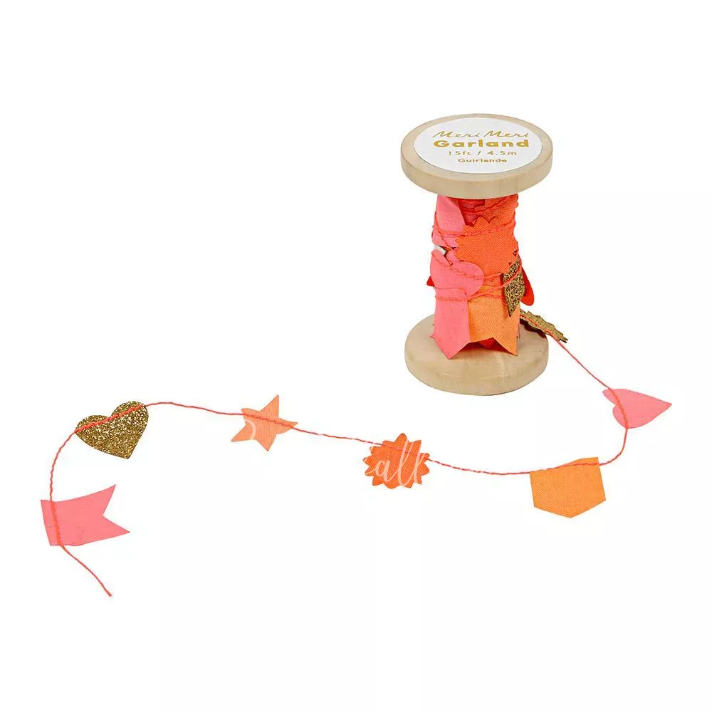 Pink Garland On A Spool