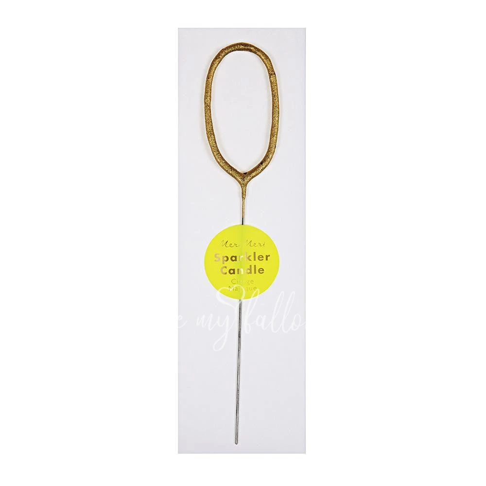 Gold Sparkler 0 Candle