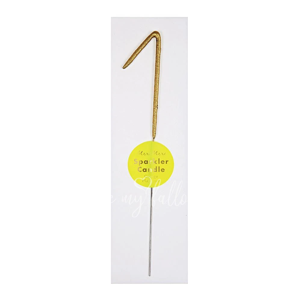 Gold Sparkler 1 Candle
