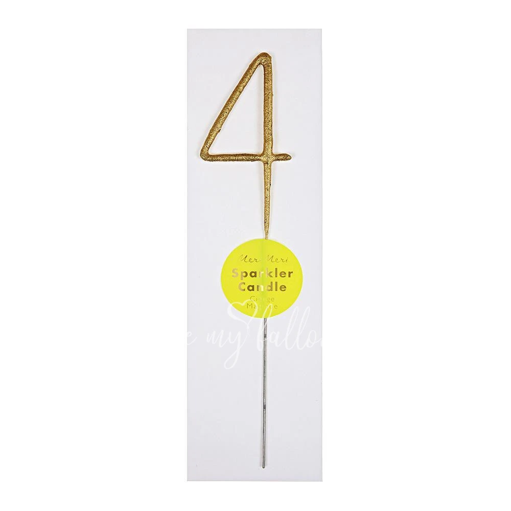 Gold Sparkler 4 Candle