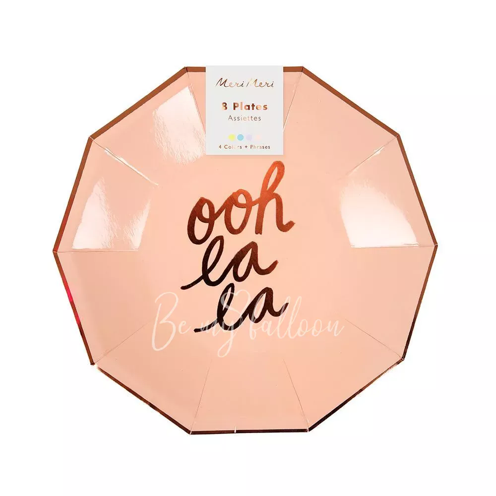 Тарелки для вечеринки Типография (маленькие)