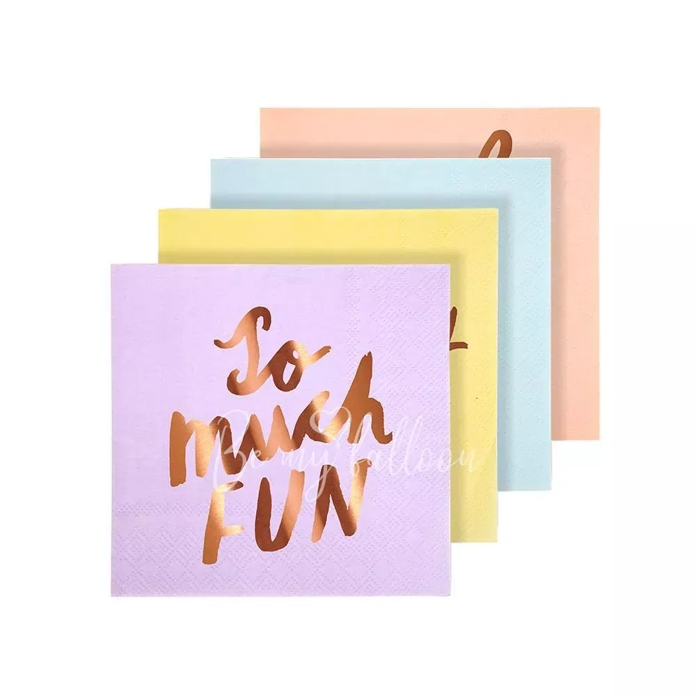 Салфетки для вечеринки Typographic (маленькие)