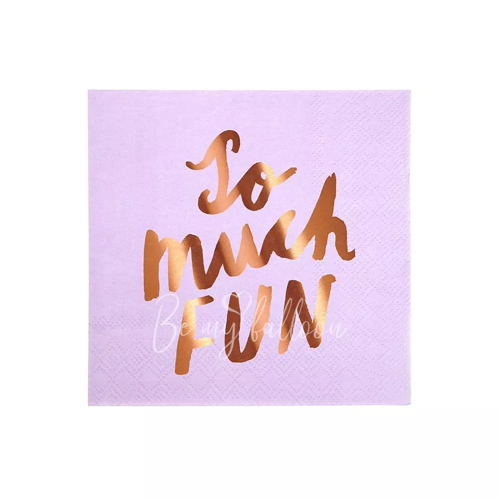 Салфетки для вечеринки Typographic (маленькие)