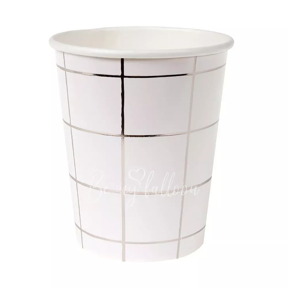 Silver Grid Cups