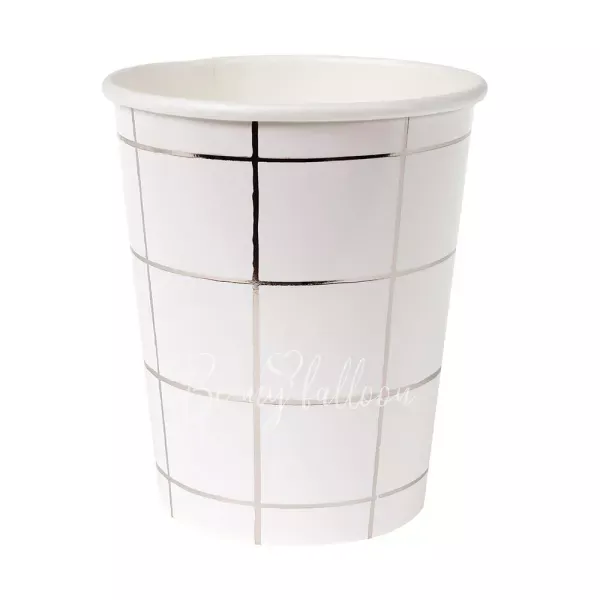 Silver Grid Cups