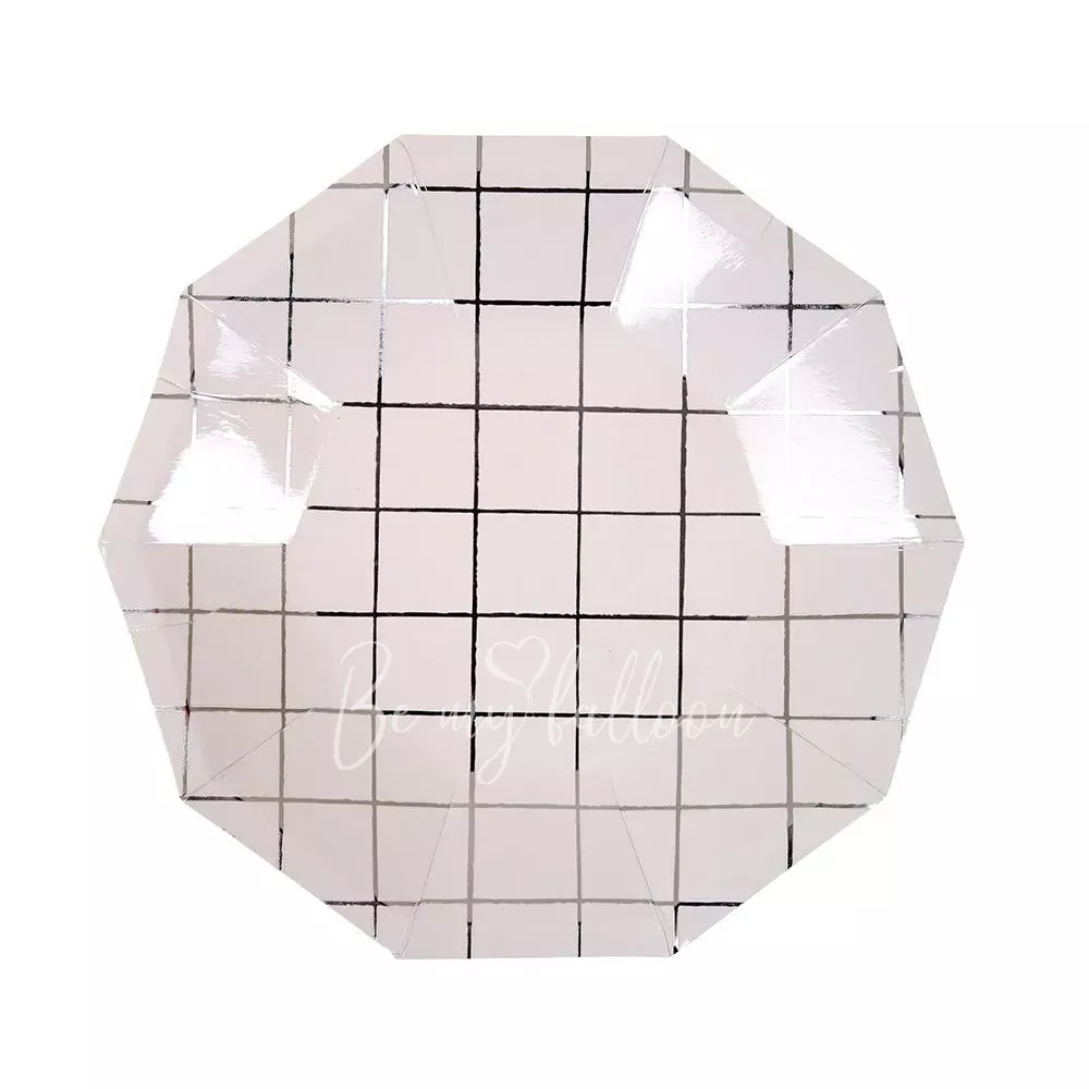 Silver Grid Plates (small)