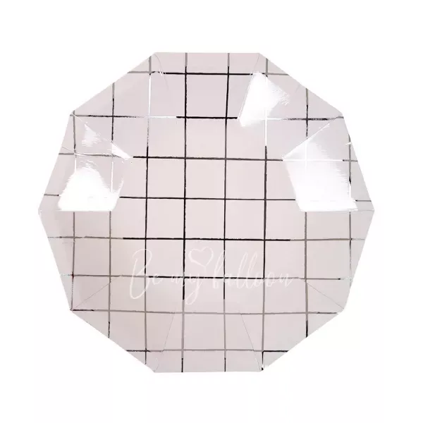Silver Grid Plates (small)