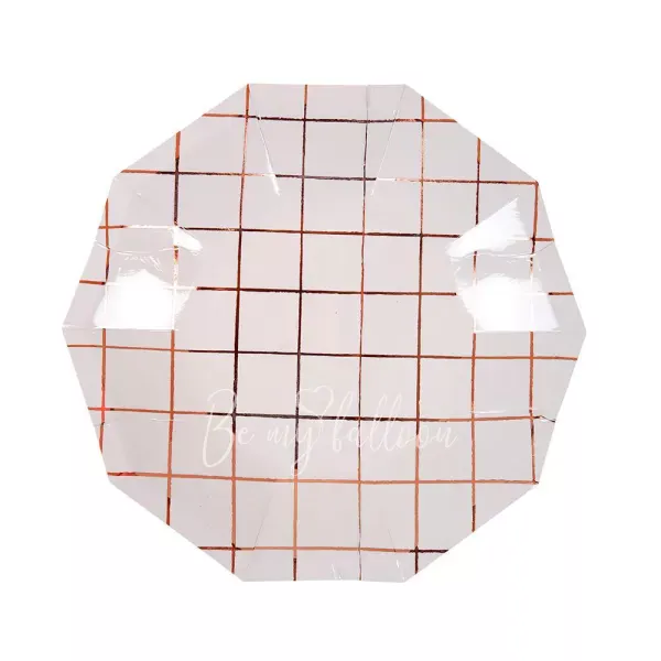 Rose Gold Grid Plates (small)
