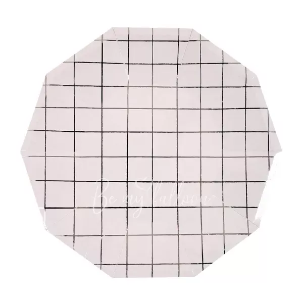 Silver Grid Plates (large)