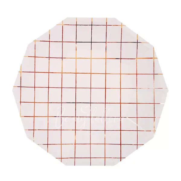 Rose Gold Grid Plates (large)