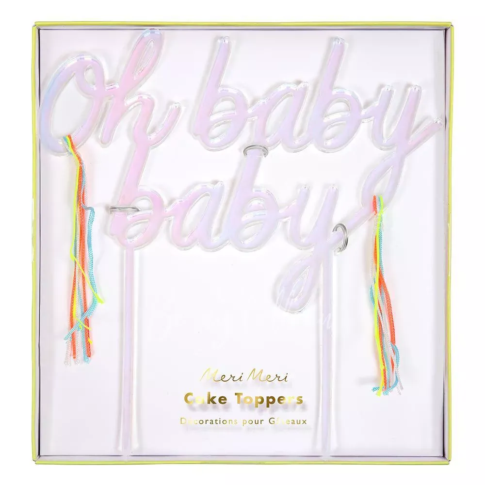 Oh Baby Baby Acrylic Topper