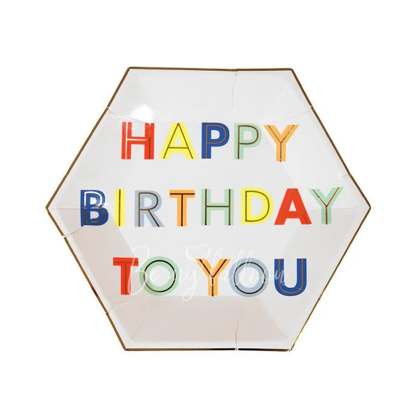 Happy Birthday to You Plates (small)