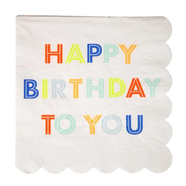 Happy Birthday to You Napkins (large)