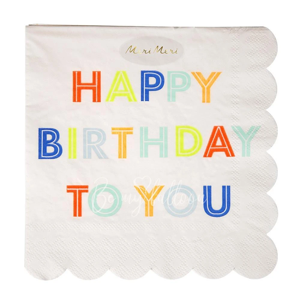 Happy Birthday to You Napkins (large)