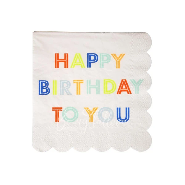 Happy Birthday to You Napkins (small)