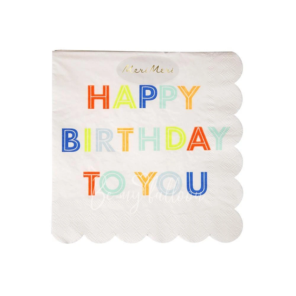 Happy Birthday to You Napkins (small)