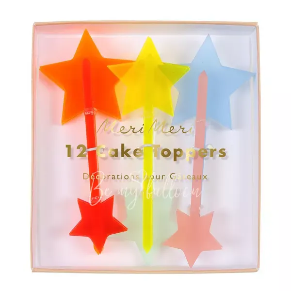 Neon Acrylic Star Toppers