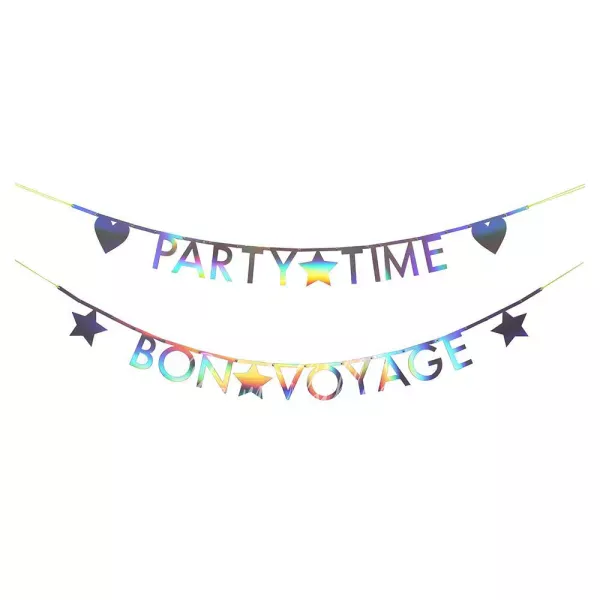 Holographic Silver Letter Garland Kit