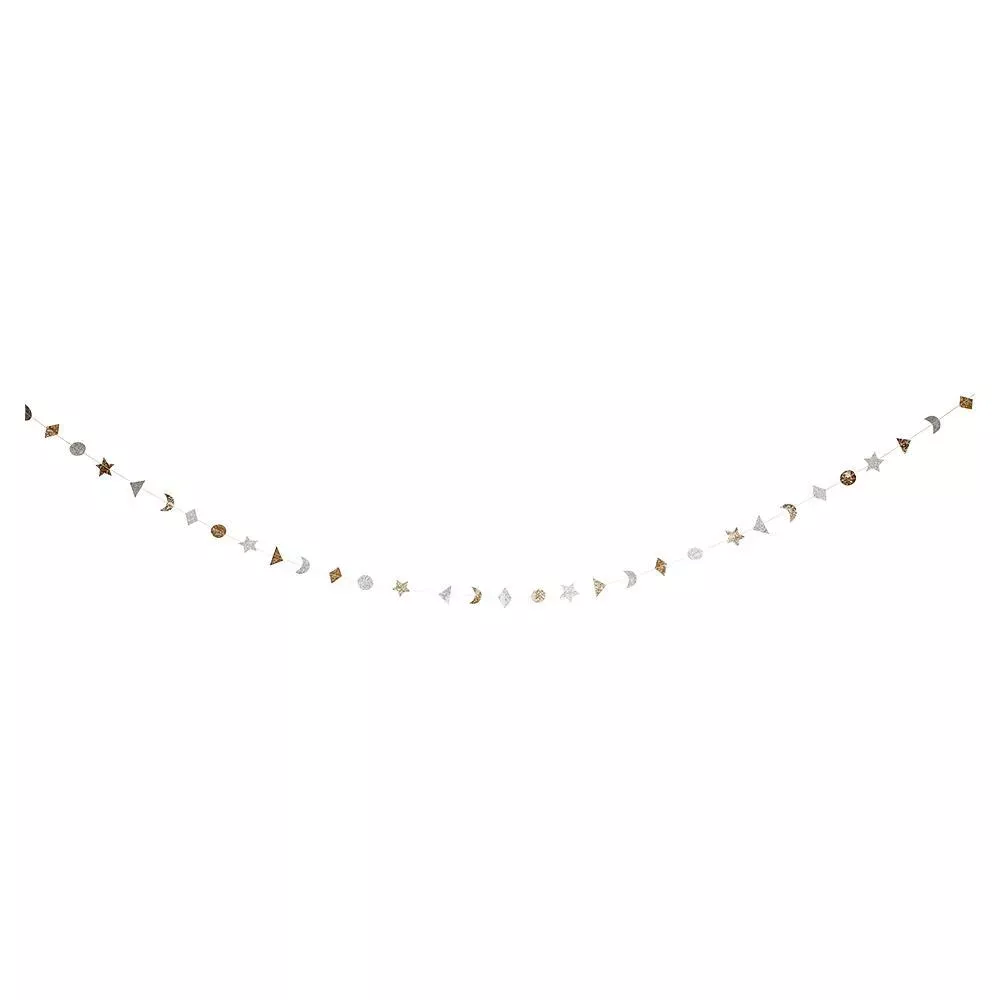 Silver & Gold Stitched Garland