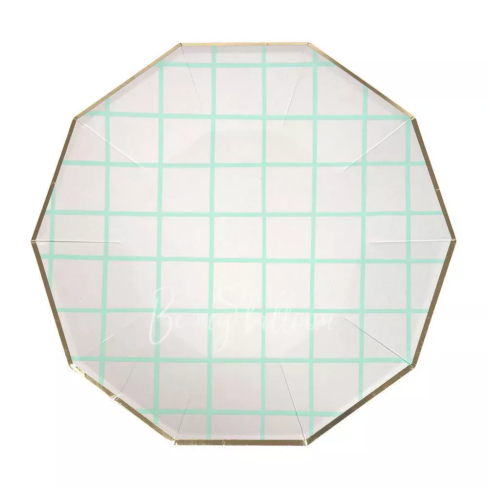 Mint Grid Plates (large)