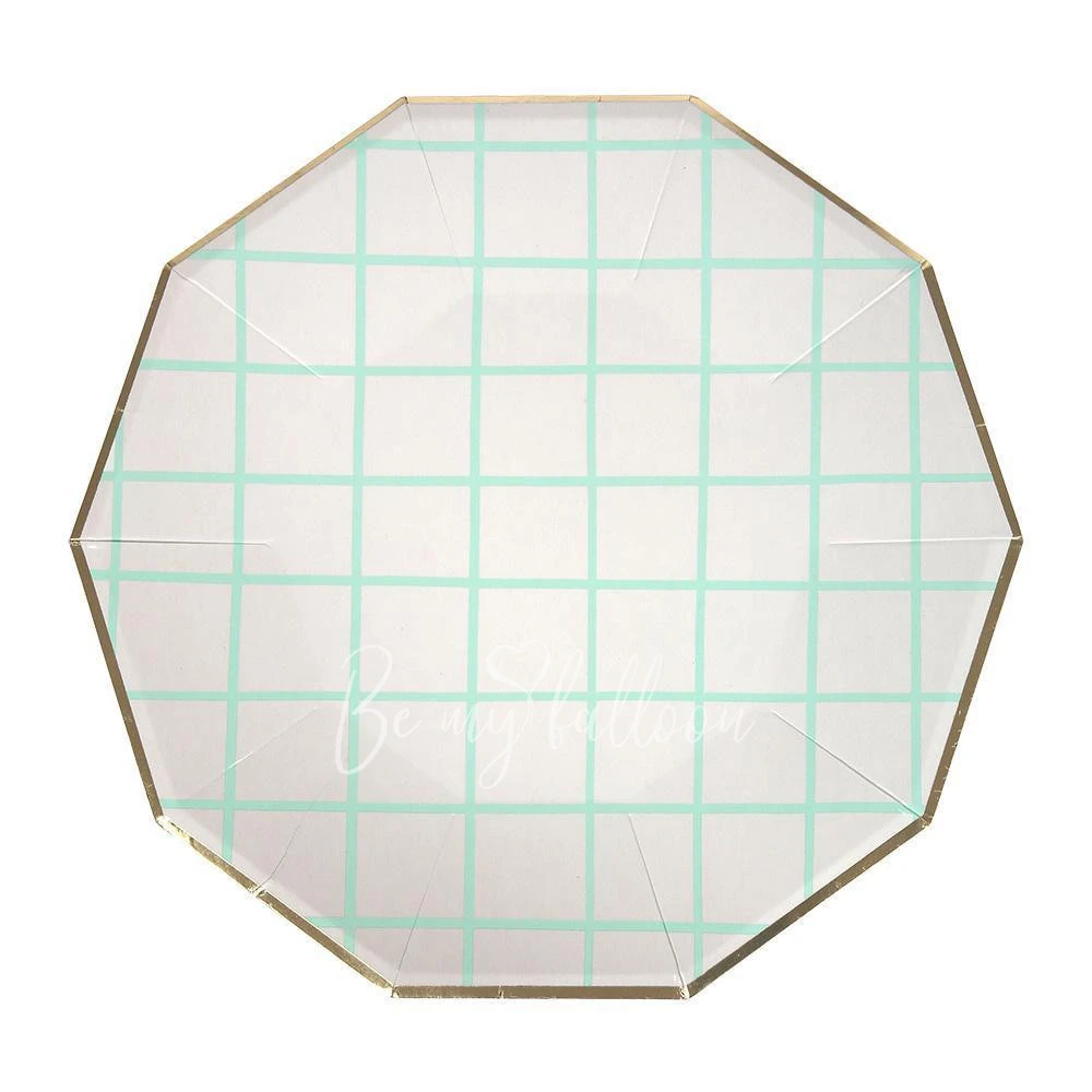 Mint Grid Plates (large)
