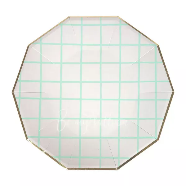 Mint Grid Plates (large)