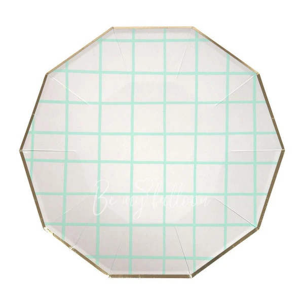 Mint Grid Plates (large)